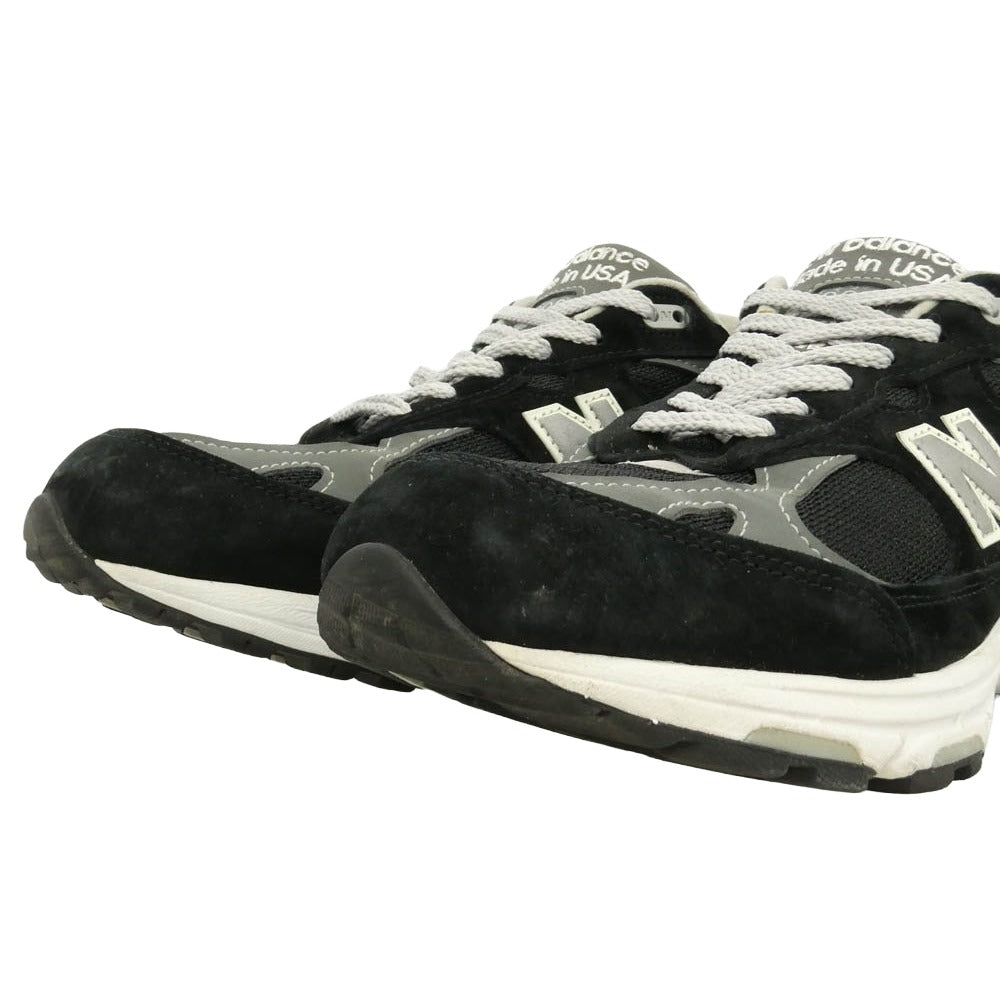 NEW BALANCE ニューバランス MR993BK USA製 米国製 993 Black ブラック ランニングシューズ ローカット スニーカー ブラック系 28.5cm【中古】