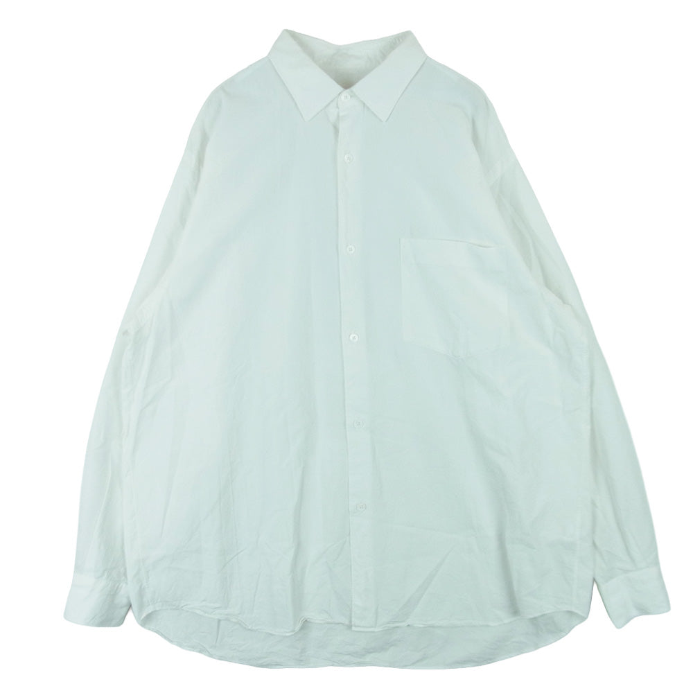COMOLI コモリ 23AW Y03-02001 コモリシャツ コットン 長袖 シャツ 2 ホワイト系 2【中古】