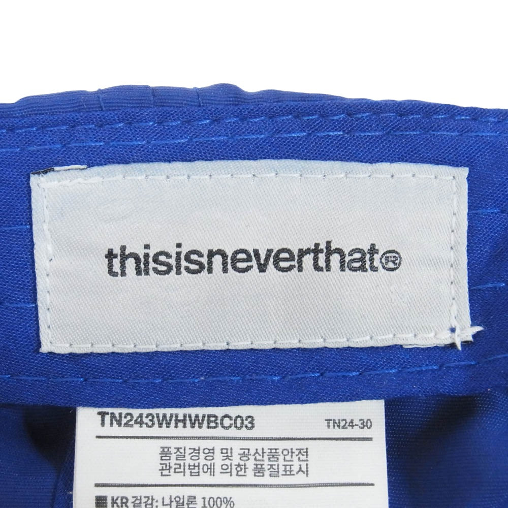 ディスイズネバーザット TN243WHWBC03 SP-Logo Nylon Cap SPロゴ ナイロン キャップ ブルー系【中古】