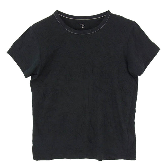 Y's Yohji Yamamoto ワイズ ヨウジヤマモト 22AW YE-T53-057 シワ加工 丸首 クルーネック 半袖 Tシャツ ブラック系 2【中古】