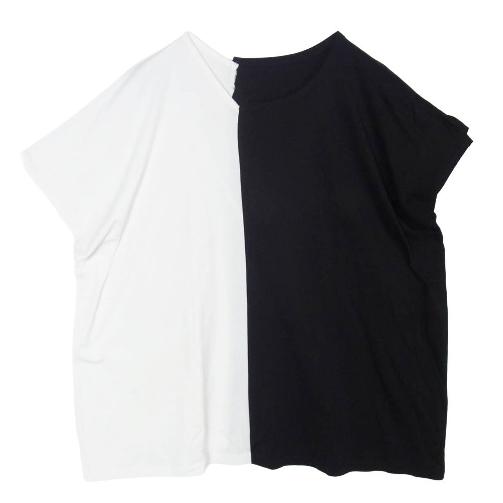 Y's Yohji Yamamoto ワイズ ヨウジヤマモト 22SS YG-T11-062 センター切替 フレンチスリーブ Tシャツ ブラック系 2【中古】