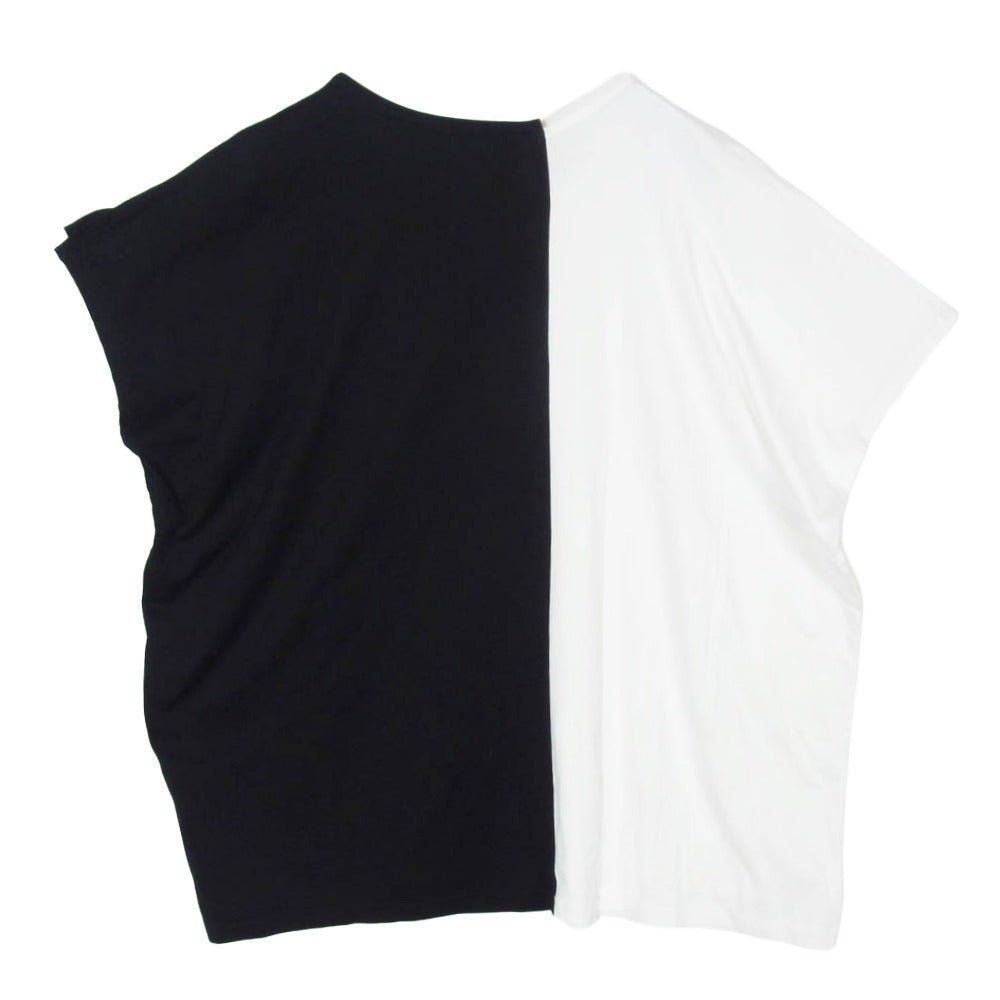 Y's Yohji Yamamoto ワイズ ヨウジヤマモト 22SS YG-T11-062 センター切替 フレンチスリーブ Tシャツ ブラック系 2【中古】