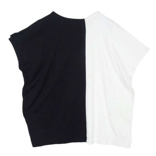 Y's Yohji Yamamoto ワイズ ヨウジヤマモト 22SS YG-T11-062 センター切替 フレンチスリーブ Tシャツ ブラック系 2【中古】