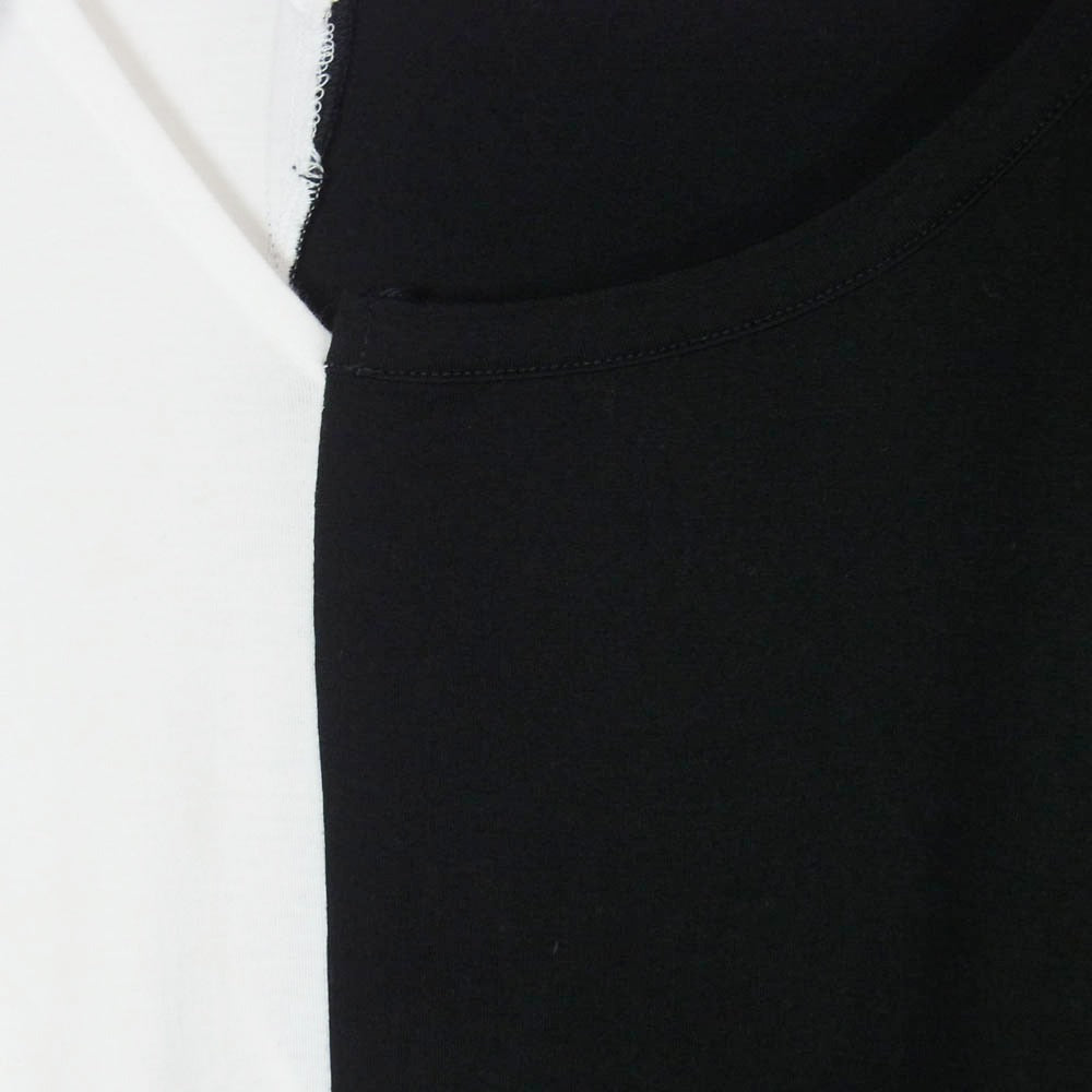 Y's Yohji Yamamoto ワイズ ヨウジヤマモト 22SS YG-T11-062 センター切替 フレンチスリーブ Tシャツ ブラック系 2【中古】