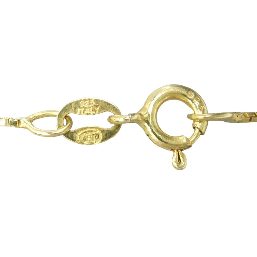 バート Green Enamel 333 Pendant Chain エナメル ペンダント チェーン ネックレス ゴールド系【中古】