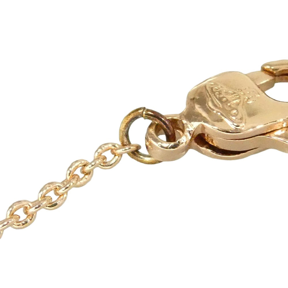 Vivienne Westwood ヴィヴィアンウエストウッド オーブ クリスタル チェーン ブレスレット ピンクゴールド系【中古】
