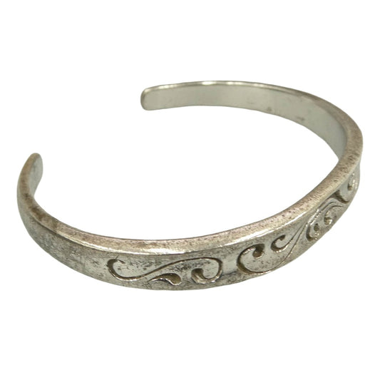 SAAD サード カラクサ 唐草 8ｍｍ シルバー 925 バングル ブレスレット シルバー系【中古】