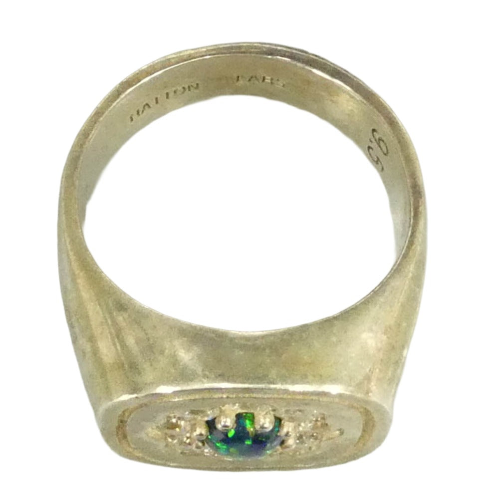ハットンラブス BLUE DAISY RING フラワー モチーフ ストーン シルバー925 リング 指輪 20.5号【中古】
