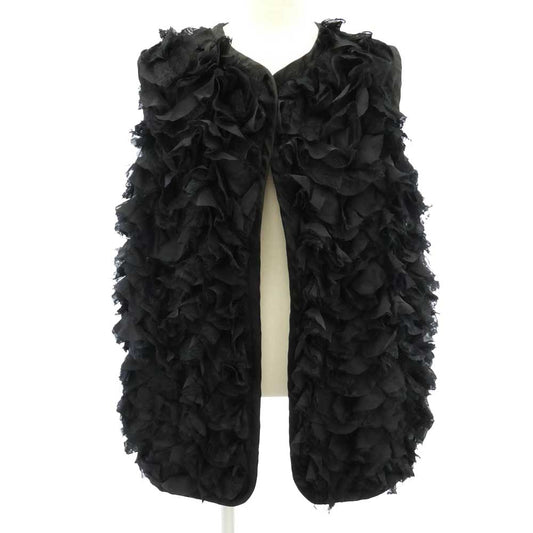 COMME des GARCONS コムデギャルソン 18AW RB-J026 コムコム フリル キルティング ベスト ブラック系 XS【中古】