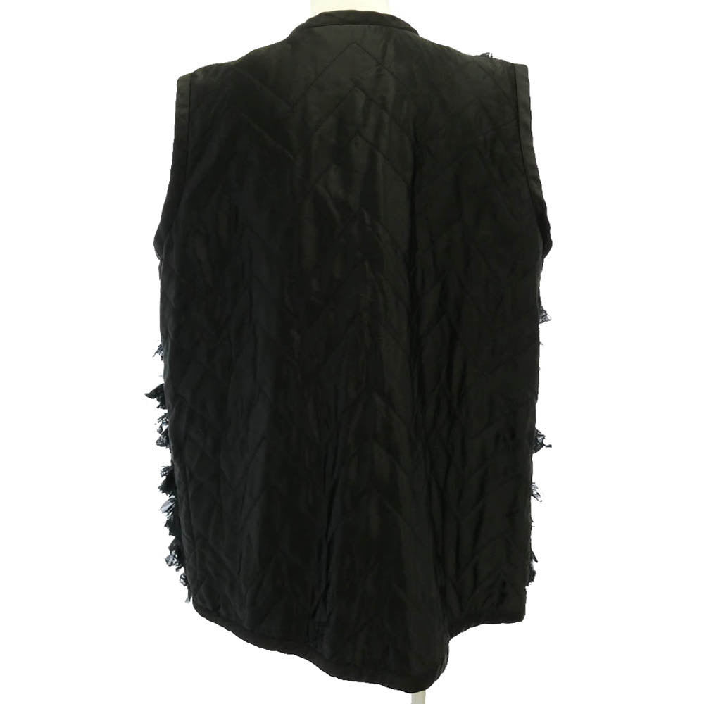 COMME des GARCONS コムデギャルソン 18AW RB-J026 コムコム フリル キルティング ベスト ブラック系 XS【中古】