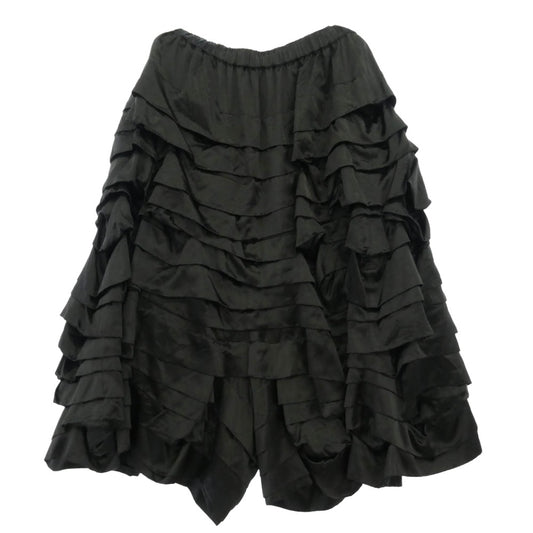 COMME des GARCONS コムデギャルソン 18AW RB-P003 コムコム フリル ワイド パンツ ブラック系 M【中古】