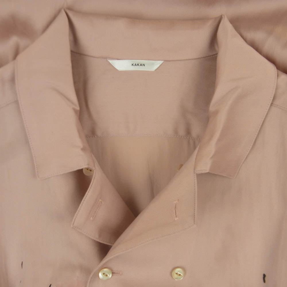 カカン 26SS KKN-26SS-SH202-PT BRIGHT DOUBLE SHIRTS-PT 長袖 シャツ ブラウス 日本製 ピンク系 F【中古】