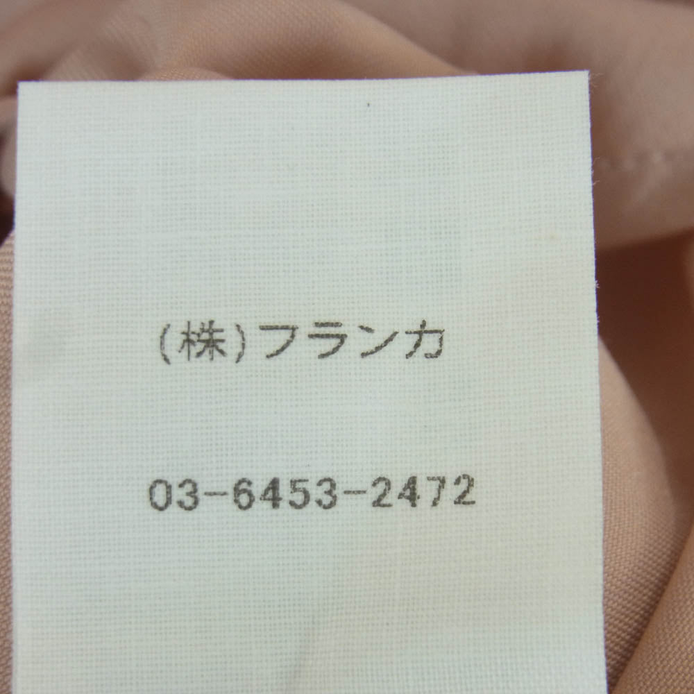 カカン 26SS KKN-26SS-SH202-PT BRIGHT DOUBLE SHIRTS-PT 長袖 シャツ ブラウス 日本製 ピンク系 F【中古】