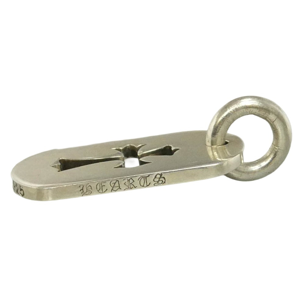 CHROME HEARTS クロムハーツ（原本無） D TAG SML CO CRS カットアウトクロス ドッグタグ スモール ペンダントトップ シルバー系【中古】