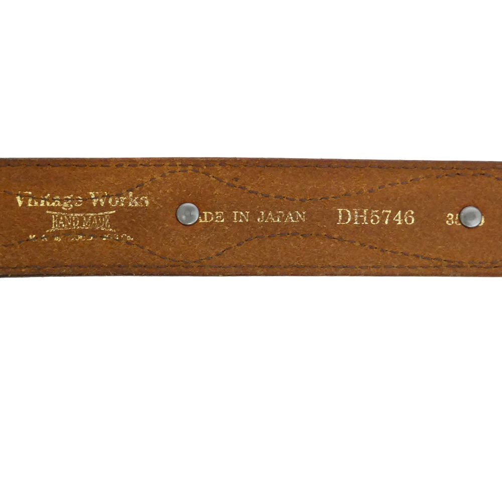 Vintage Works ヴィンテージワークス DH5746 ウエスタン バックル コンチョ レザー ベルト 35/39 ブラウン系【中古】