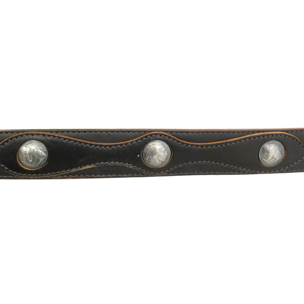 Vintage Works ヴィンテージワークス DH5746 ウエスタン バックル コンチョ レザー ベルト 35/39 ブラウン系【中古】