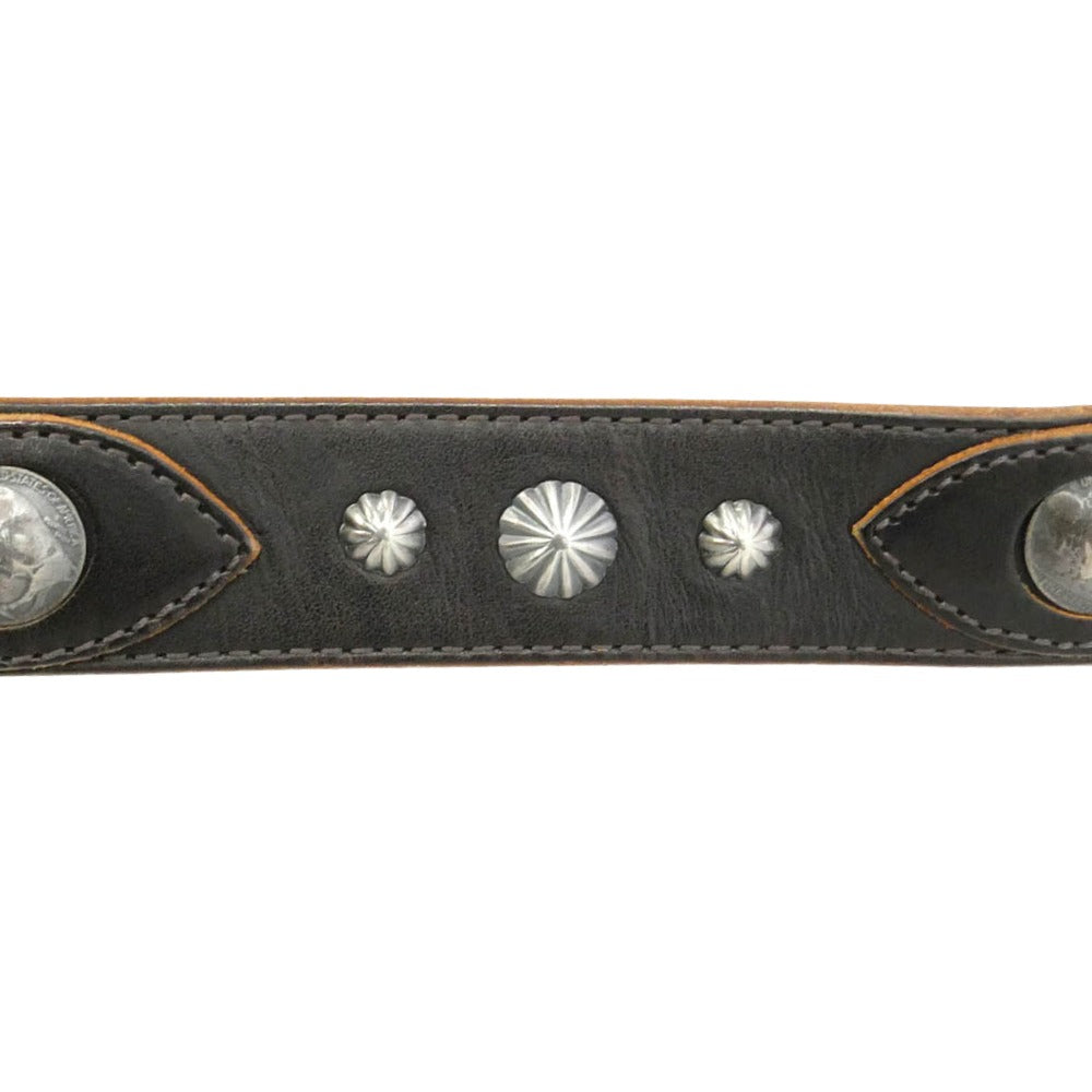 Vintage Works ヴィンテージワークス DH5746 ウエスタン バックル コンチョ レザー ベルト 35/39 ブラウン系【中古】