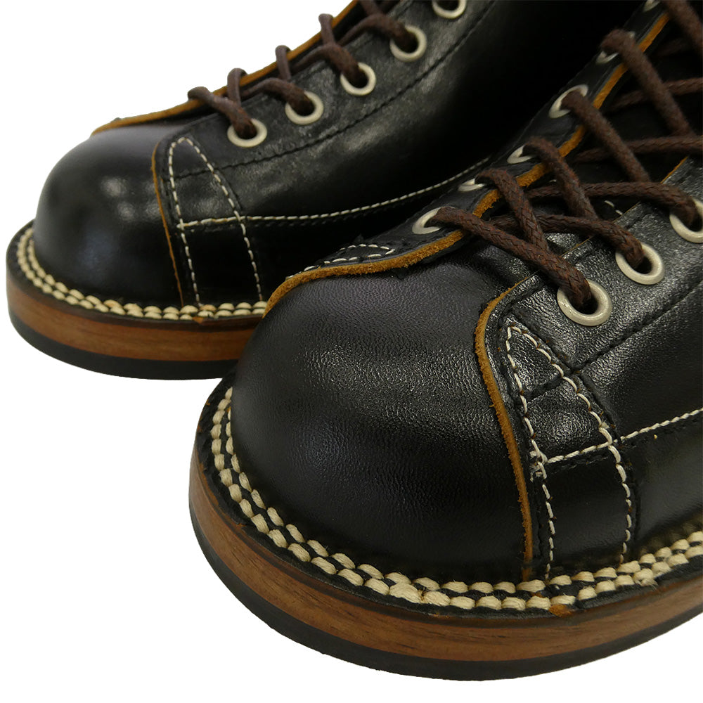 The REAL McCOY'S ザリアルマッコイズ MA24008 TEN MILE WORK BOOTS テンマイル ワーク ブーツ HORSEHIDE BUTTOCK ホースハイドバットック シューズ ブラック系 8.5【美品】【中古】