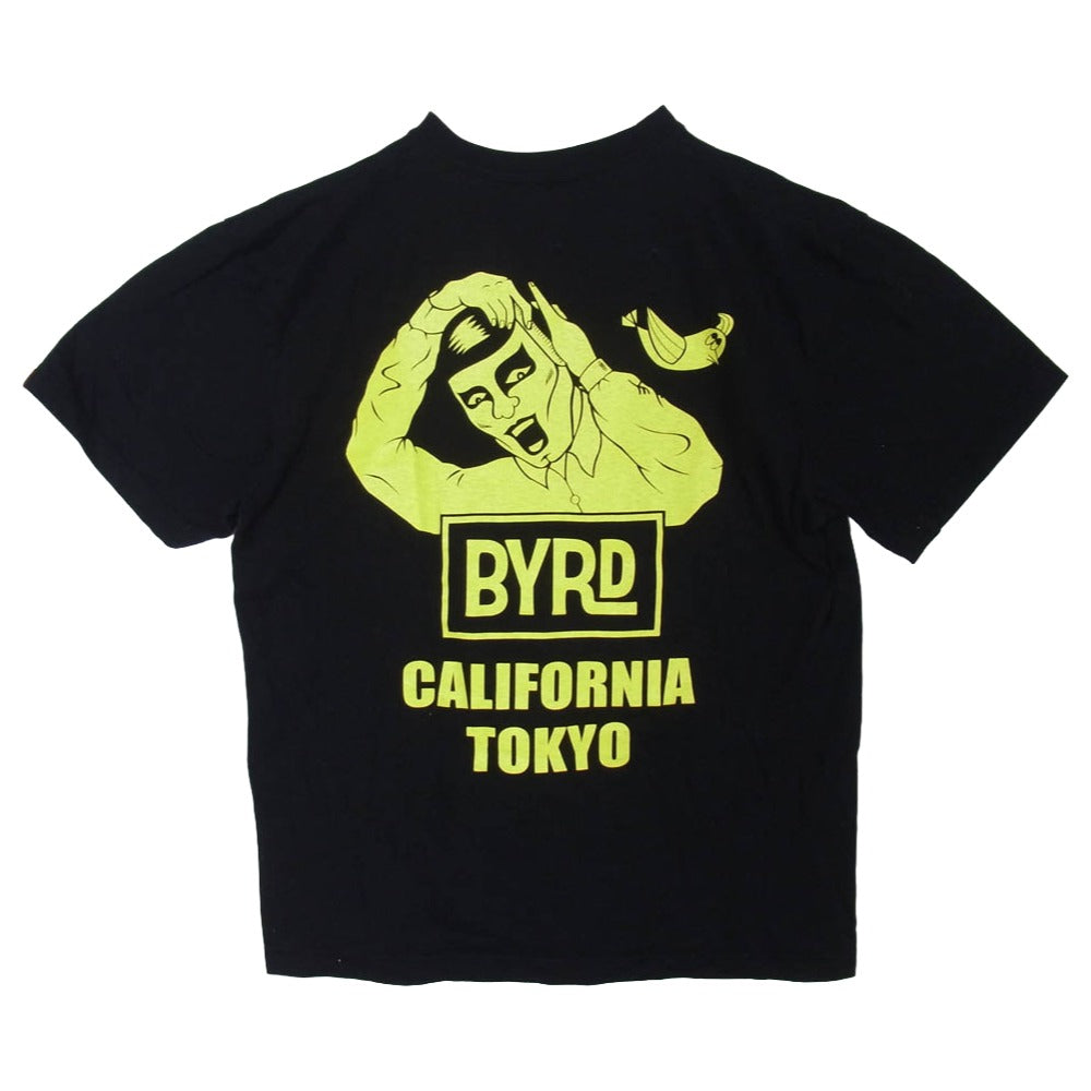 PUNK DRUNKERS パンクドランカーズ BYRD CALIFORNIA TOKYO フロント バック プリント Tシャツ 半袖カットソー ブラック系 L【中古】
