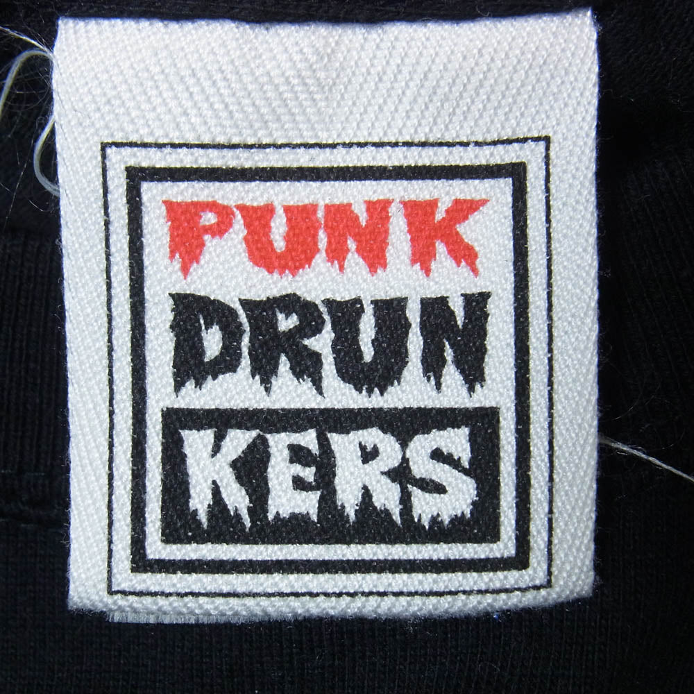 PUNK DRUNKERS パンクドランカーズ BYRD CALIFORNIA TOKYO フロント バック プリント Tシャツ 半袖カットソー ブラック系 L【中古】