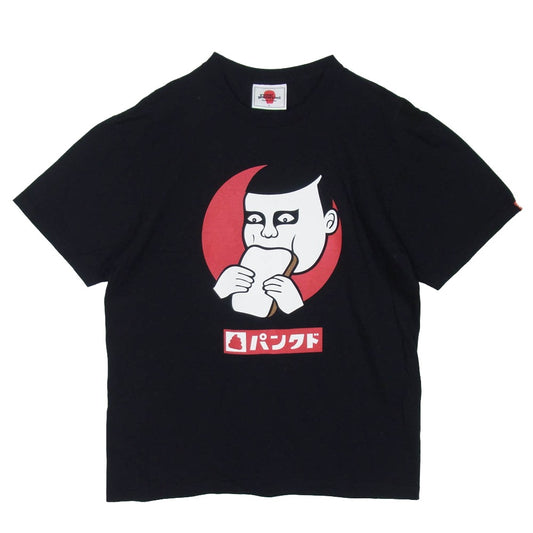 PUNK DRUNKERS パンクドランカーズ パンクド フロント バック プリント Tシャツ 半袖カットソー ブラック系 L【中古】