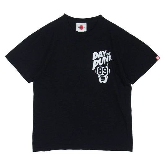PUNK DRUNKERS パンクドランカーズ DAY OF PUNK フロント バック プリント Tシャツ 半袖カットソー ブラック系 L【中古】