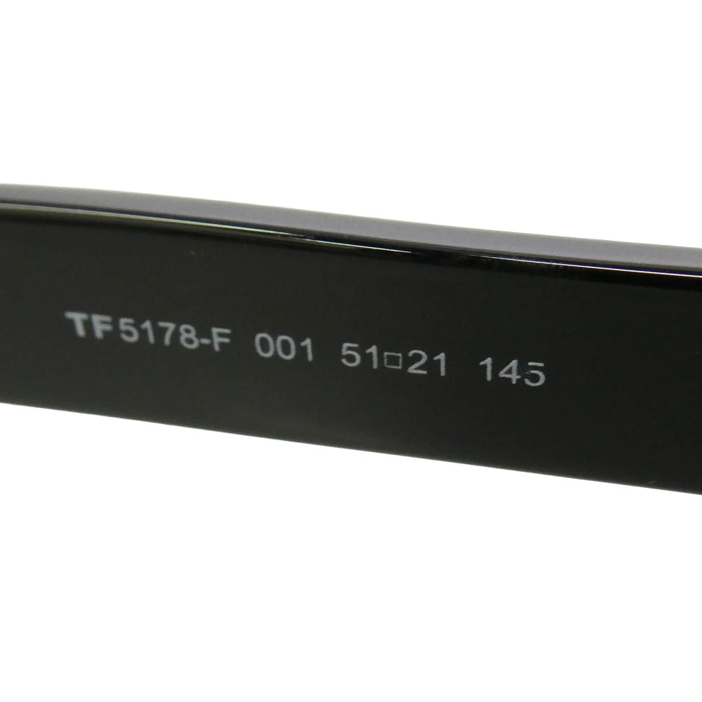 TOM FORD トムフォード TF5178-F アジアンフィット サングラス メガネ 眼鏡 アイウェア ブラック系 51□21-145【中古】