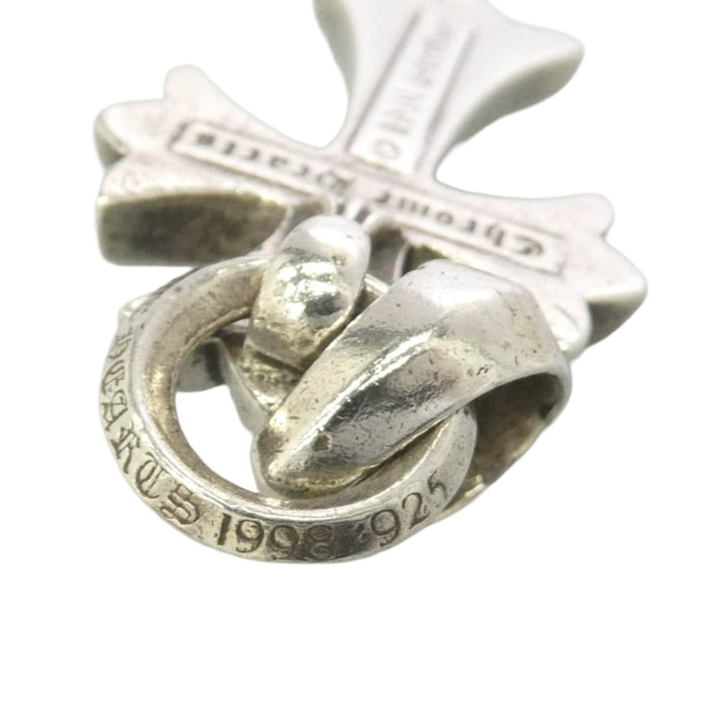 CHROME HEARTS クロムハーツ（原本有） CH CRS SML W BALE スモールCHクロス w/ベイル ペンダントトップ シルバー系【中古】