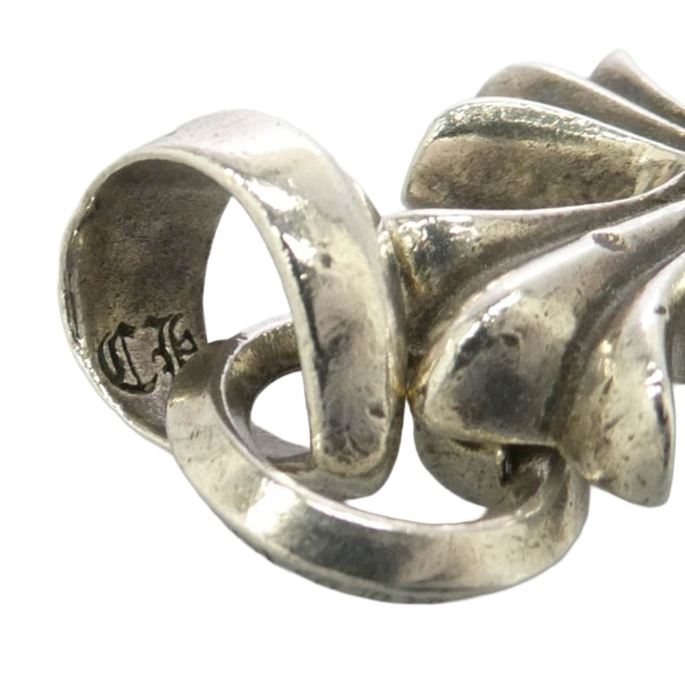 CHROME HEARTS クロムハーツ（原本有） CH CRS SML W BALE スモールCHクロス w/ベイル ペンダントトップ シルバー系【中古】