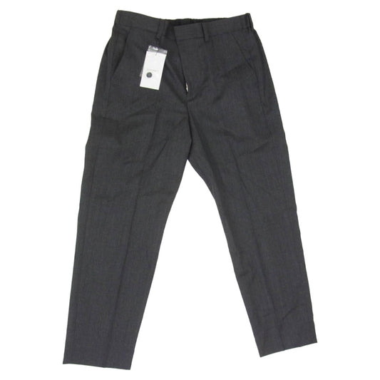 SOPHNET. ソフネット 25AW SPNT-252001 FLANNEL WOOL SHIRRING SLIM-FIT SLACKS CHARCOAL GRAY フランネル ウール スリムフィット スラックス パンツ チャコール系 2【新古品】【未使用】【中古】