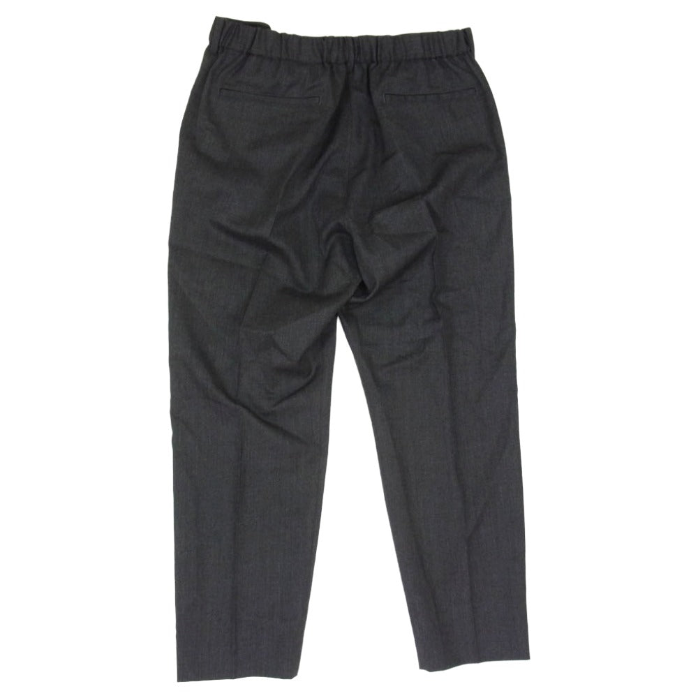 SOPHNET. ソフネット 25AW SPNT-252001 FLANNEL WOOL SHIRRING SLIM-FIT SLACKS CHARCOAL GRAY フランネル ウール スリムフィット スラックス パンツ チャコール系 2【新古品】【未使用】【中古】