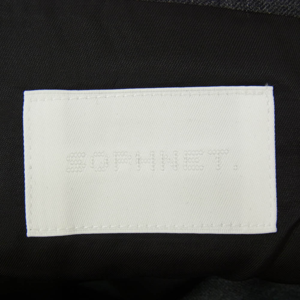 SOPHNET. ソフネット 25AW SPNT-252000 FLANNEL WOOL STANDARD 2BUTTON JACKET CHARCOAL GRAY フランネル ウール スタンダード テーラードジャケット チャコール系 2【新古品】【未使用】【中古】