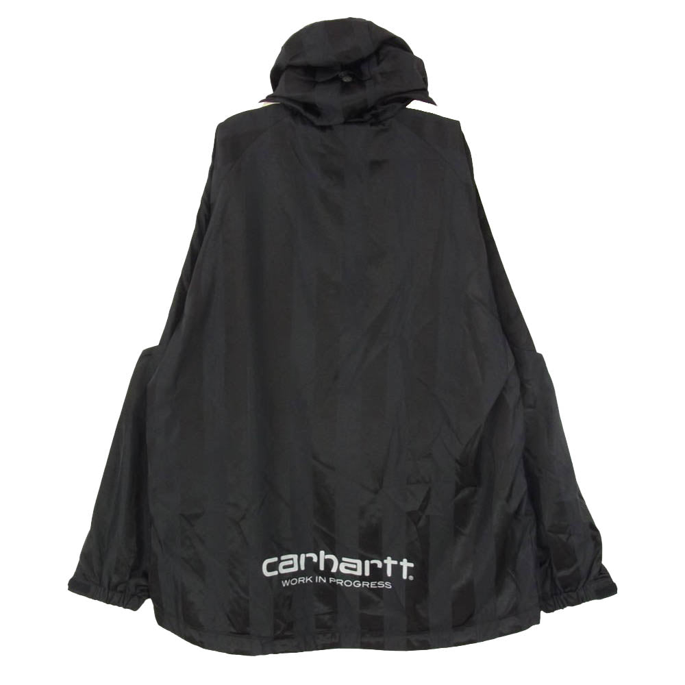 F.C.R.B. エフシーアールビー Carhartt カーハート 26SS FCRB-260121 × Carhartt WIP WARM-UP JACKET カーハート ワークインプログレス ナイロン フーデッド ウォームアップ ジャケット ブラック系 L【新古品】【未使用】【中古】