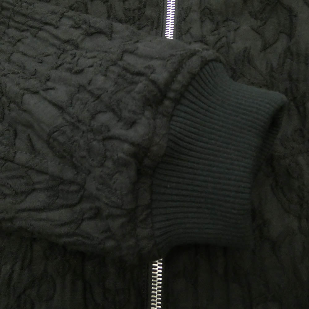 uniform experiment ユニフォームエクスペリメント 26SS UE-260022 JACQUARD SHORT BLOUSON ボタニカル 総柄 ジャカード ショート フライトブルゾン ブラック系 2【新古品】【未使用】【中古】