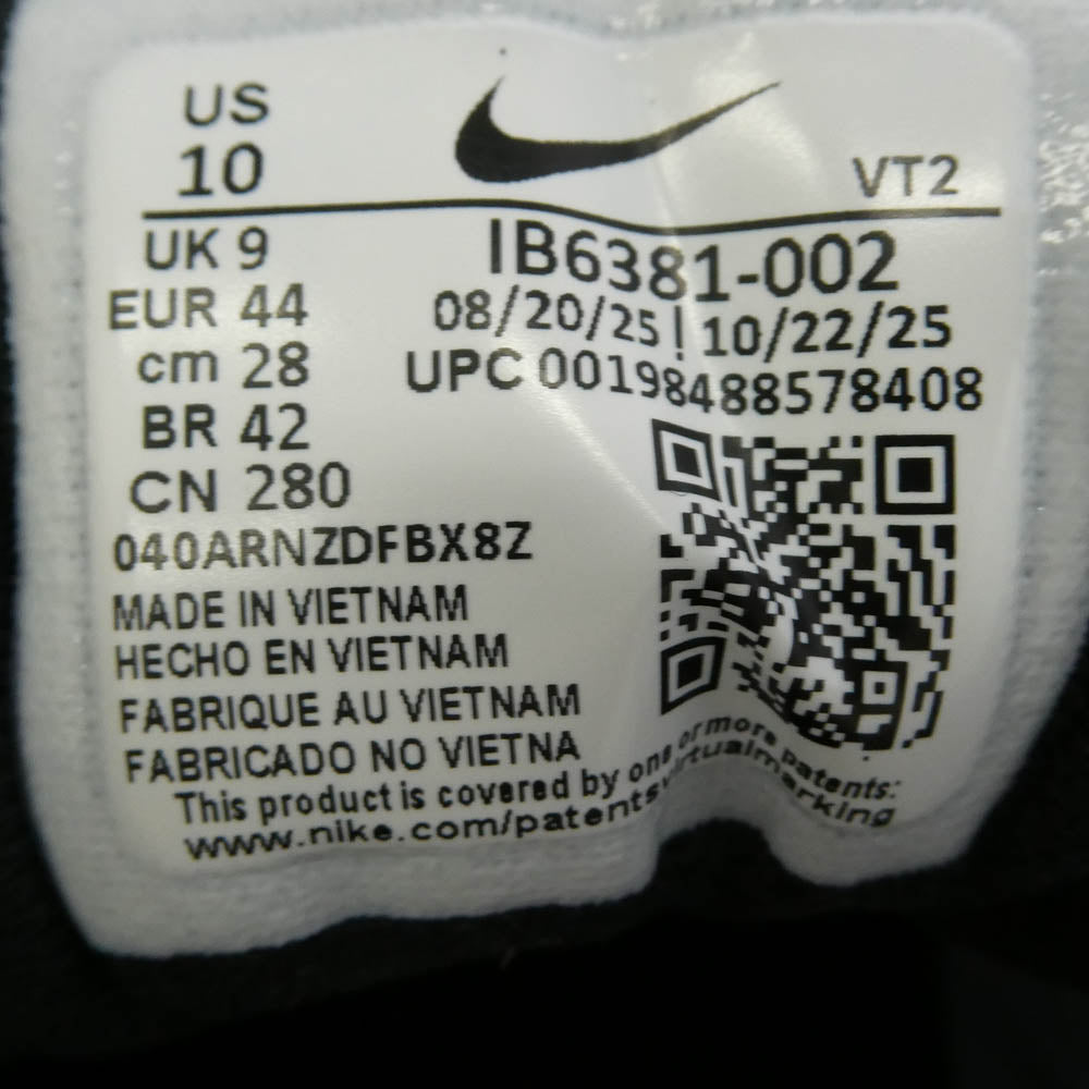 NIKE ナイキ IB6381-002 Air Max DN8 Leather エアマックス レザー スエード スニーカー ブラック系 クリア系 28cm【極上美品】【中古】