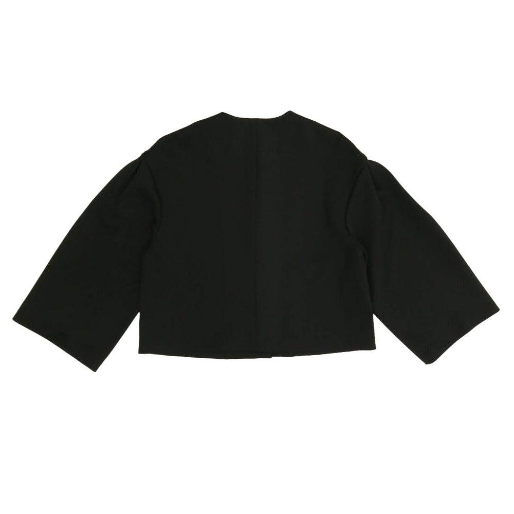 UNITED ARROWS ユナイテッドアローズ SPONGY ノーカラー パール ジャケット 3P セットアップ パンツ スラックス ブラック系 38【中古】