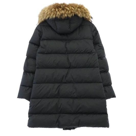 MONCLER モンクレール 49301 91 68959 MESSINA メッシーナ 着脱可能ファーフード付 ロング ダウン ジャケット ダウンコート ブラック系【中古】