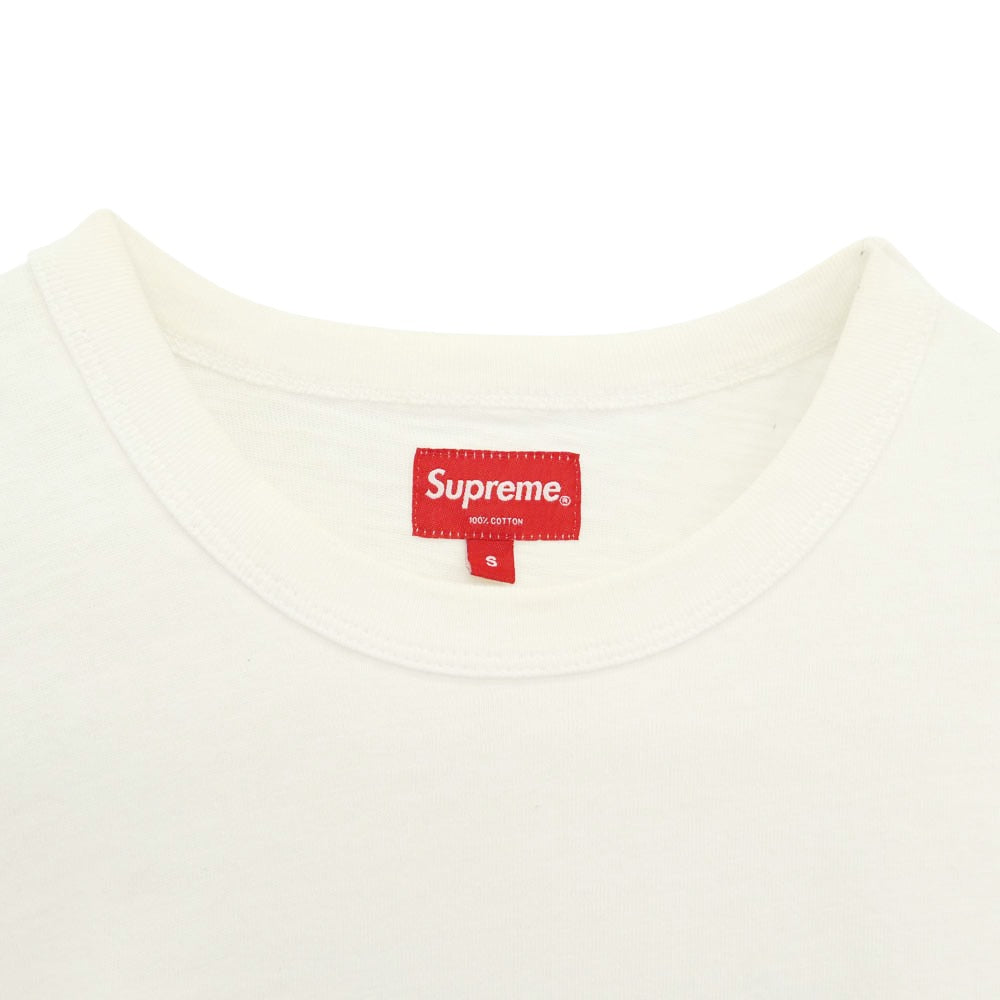 Supreme シュプリーム 18SS Mom S/S Top ハート プリント Tシャツ 半袖 カットソー ホワイト系 S【中古】