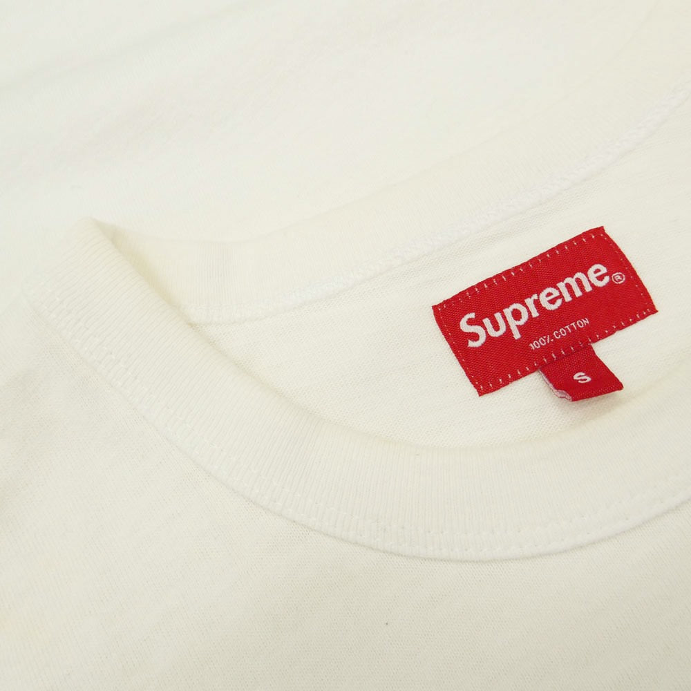 Supreme シュプリーム 18SS Mom S/S Top ハート プリント Tシャツ 半袖 カットソー ホワイト系 S【中古】