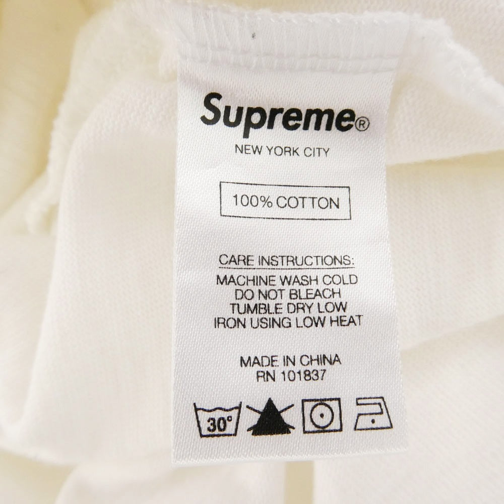 Supreme シュプリーム 18SS Mom S/S Top ハート プリント Tシャツ 半袖 カットソー ホワイト系 S【中古】