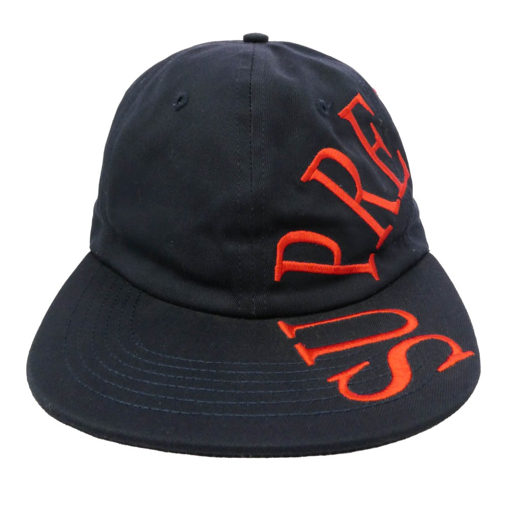 Supreme シュプリーム 18SS Side Arc 6-Panel サイドアーチロゴ 刺繍 キャップ 帽子 ネイビー系【中古】