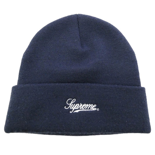 Supreme シュプリーム HYSTERIC GLAMOUR ヒステリックグラマー 17AW ワッペン ビーニー ニット帽 帽子 ネイビー系【中古】