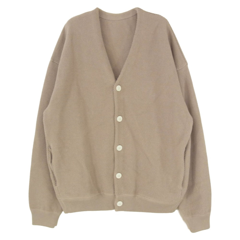 crepuscule クレプスキュール Moss Stitch V/N Cardigan 鹿の子 Vネック カーディガン ブラウン系 2【中古】