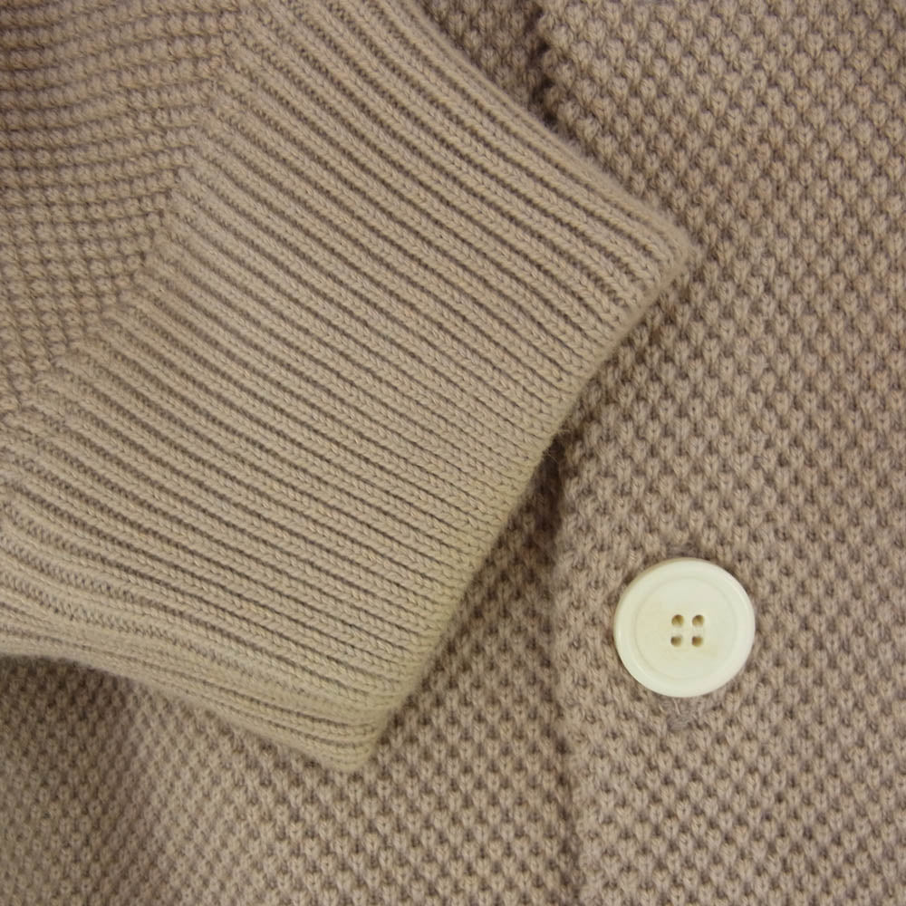 crepuscule クレプスキュール Moss Stitch V/N Cardigan 鹿の子 Vネック カーディガン ブラウン系 2【中古】