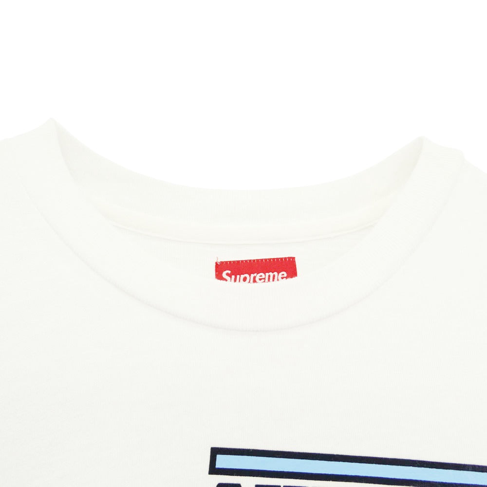 Supreme シュプリーム 18SS Stacked L/S Top ロゴ プリント ロングスリーブ Tシャツ 長袖 カットソー ホワイト系 S【中古】