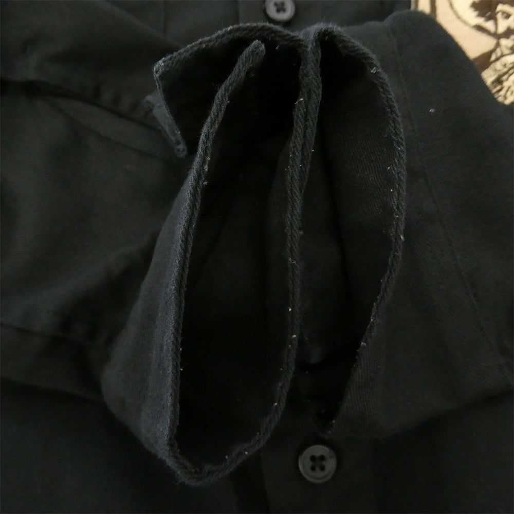 Supreme シュプリーム 18SS zapata work shirt ザパタ グラフィック パッチ 長袖 ワーク シャツ ブラック系 M【中古】