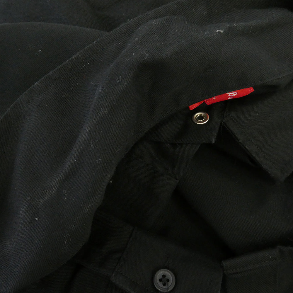Supreme シュプリーム 18SS zapata work shirt ザパタ グラフィック パッチ 長袖 ワーク シャツ ブラック系 M【中古】