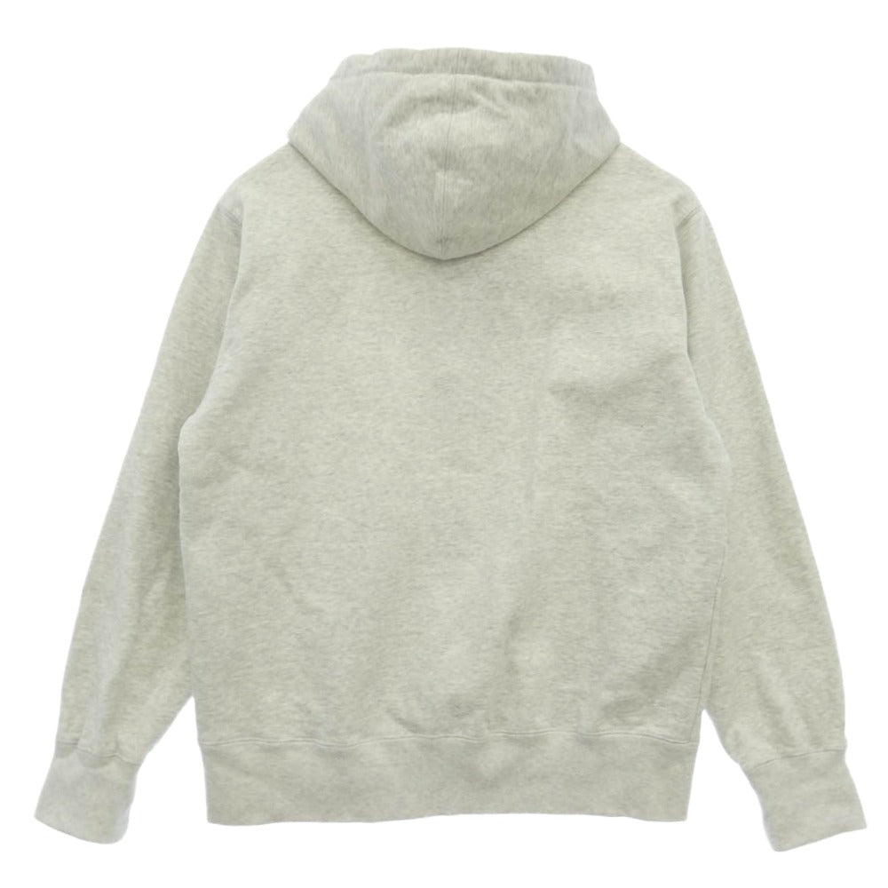 Supreme シュプリーム 18AW Flowers Hooded Sweatshirt フラワー 刺? ロゴ プルオーバー スウェット パーカー グレー系【中古】