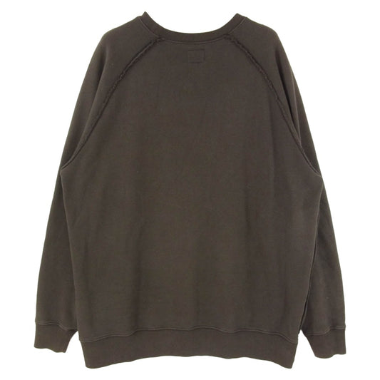 Needles ニードルス 19AW FK219 CREW NECK SWEAT Papillon print パピオン プリント プルオーバー スウェット グリーン系 S【中古】