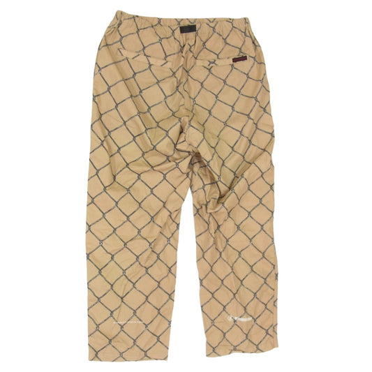 NEIGHBORHOOD ネイバーフッド Gramicci グラミチ 20SS 201AQGMN-PTM01 × GRAMICCI NHGM WIRE/C-PT グラミチ ワイヤー プリント イージーパンツ ブラウン系 S【中古】